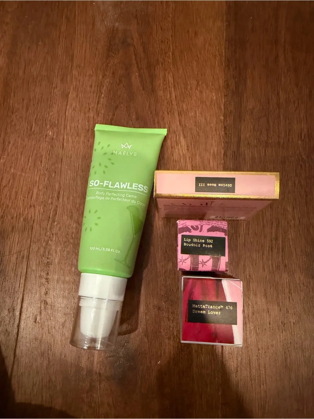 Pat McGrath Divine Blush, Maelys, and two Pat McGrath lippies